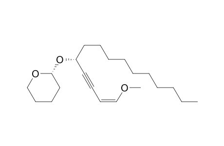 2H-Pyran, tetrahydro-2-[[1-(4-methoxy-3-buten-1-ynyl)undecyl]oxy]-, [R*,R*-(Z)]-(.+-.)-