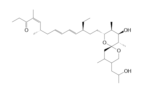 4,8,10-tetradecatrien-3-one, 12-ethyl-14-[4-hydroxy-8-(2-hydroxypropl)-3,5,9-trimethyl-1,7-dioxapiro[5.5]undec-2-yl]-4,6-dimethyl-,[2R-[2.alpha.(4Z,6S*,8E,10E,12S*),3.alpha.,4.alpaha.,5.beta.,6.beta.,[8R*(S*),9R*]]]-