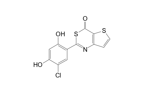 2-(5-Chloro-2,4-dihydroxyphenyl)-4H-thieno[3,2-d][1,3]thiazin-4-one