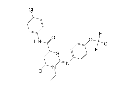 2H-1,3-thiazine-6-carboxamide, 2-[[4-(chlorodifluoromethoxy)phenyl]imino]-N-(4-chlorophenyl)-3-ethyltetrahydro-4-oxo-