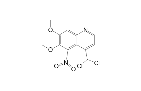 4-(Dichloromethyl)-6,7-dimethoxy-5-nitroquinoline