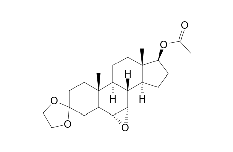 17.beta.-acetoxy-5.alpha.,6.alpha.-epoxyandrosten-3-one-3-ethylene Ketal