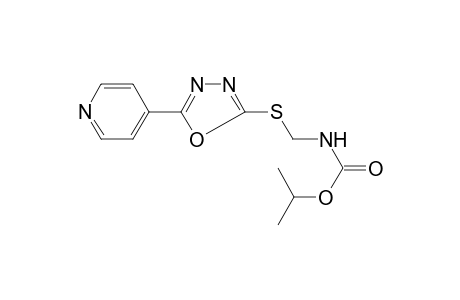 Isopropyl ([5-(4-pyridinyl)-1,3,4-oxadiazol-2-yl]sulfanyl)methylcarbamate