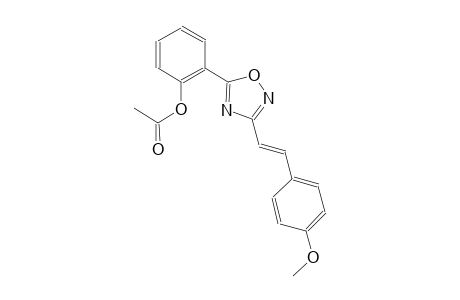 2-{3-[(E)-2-(4-methoxyphenyl)ethenyl]-1,2,4-oxadiazol-5-yl}phenyl acetate
