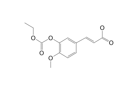 Trans-3-ethoxycarbonyloxy-4-methoxycinnamic acid