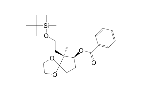 1,4-Dioxaspiro[4.4]nonan-7-ol, 6-[2-[[(1,1-dimethylethyl)dimethylsilyl]oxy]ethyl]-6-methyl-, benzoate, trans-