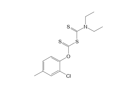 DIETHYLDITHIOCARBAMIC ACID, ANHYDROSULFIDE WITH (2-CHLORO-p-TOLYL)XANTHIC ACID