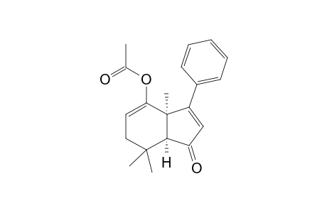 1-Acetoxy-4,4,7a-trimethyl-5-oxo-7-phenylbicyclo[4.3.0(4a,7a)]hept-6-ene