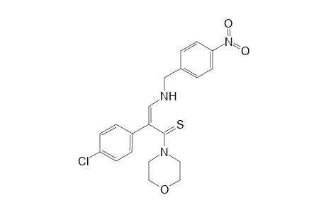 (Z)-2-(4-chlorophenyl)-1-(4-morpholinyl)-3-[(4-nitrophenyl)methylamino]-2-propene-1-thione