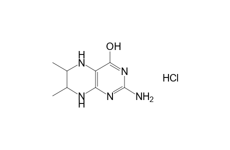2-amino-6,7-dimethyl-5,6,7,8-tetrahydro-4-pteridinol, monohydrochloride