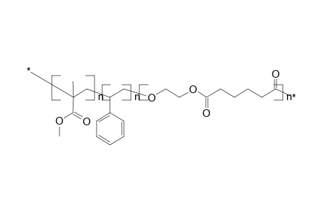 Poly(methyl methacrylate)-b-polystyrene-b-poly(ethylene adipate)