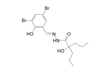 2-Hydroxy-2-propyl-pentanoic acid (3,5-dibromo-2-hydroxy-benzylidene)-hydrazide