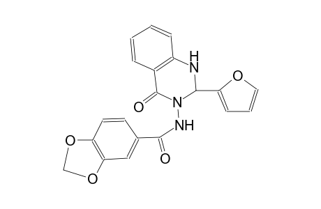 N-(2-(2-furyl)-4-oxo-1,4-dihydro-3(2H)-quinazolinyl)-1,3-benzodioxole-5-carboxamide