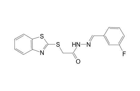 Acethydrazide, 2-(2-benzothiazolylthio)-N2-(3-fluorobenzylideno)-