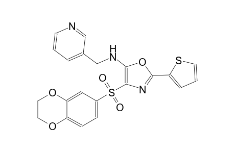 3-pyridinemethanamine, N-[4-[(2,3-dihydro-1,4-benzodioxin-6-yl)sulfonyl]-2-(2-thienyl)-5-oxazolyl]-