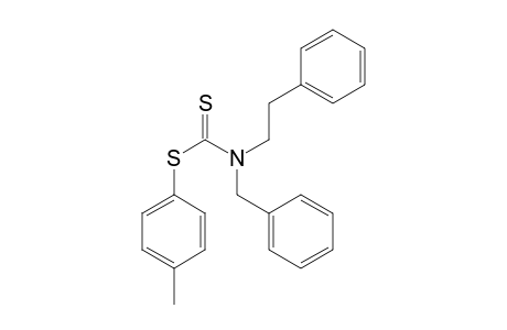 Benzyl-phenethyl-dithiocarbamic acid p-tolyl ester