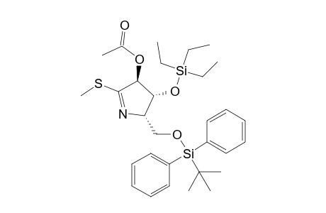 (2S,3R,4S)-4-Acetoxy-2-(tert-butyldiphenylsiloxy)methyl-3,4-dihydro-5-methylthio-3-(triethylsiloxy)-2H-pyrrole