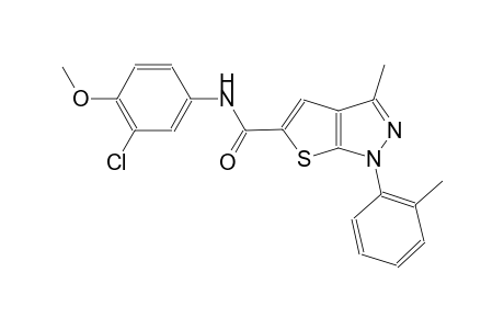 N-(3-chloro-4-methoxyphenyl)-3-methyl-1-(2-methylphenyl)-1H-thieno[2,3-c]pyrazole-5-carboxamide