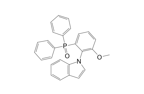 ()-N-(2'-diphenylphosphinyl-6'-methoxyphenyl)indole