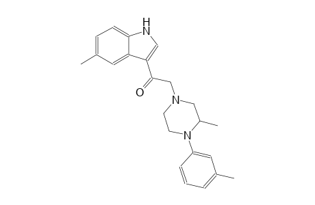 1-(5-methyl-1H-indol-3-yl)-2-[3-methyl-4-(3-methylphenyl)-1-piperazinyl]ethanone