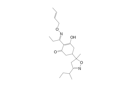 2-Cyclohexen-1-one, 2-[1-[(2-butenyloxy)imino]propyl]-5-[4,5-dihydro-5-methyl-3-(1-methylpropyl)-5-isoxazolyl]-3-hydroxy-