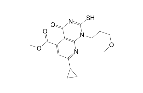 pyrido[2,3-d]pyrimidine-5-carboxylic acid, 7-cyclopropyl-1,4-dihydro-2-mercapto-1-(3-methoxypropyl)-4-oxo-, methyl ester
