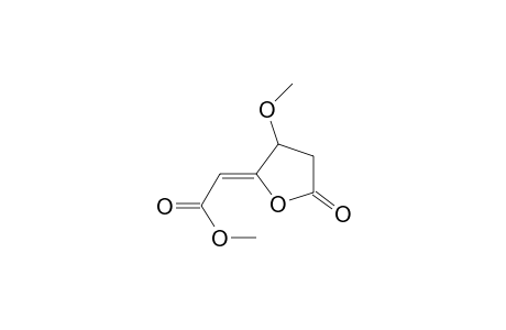 Acetic acid, (dihydro-3-methoxy-5-oxo-2(3H)-furanylidene)-, methyl ester, (Z)-