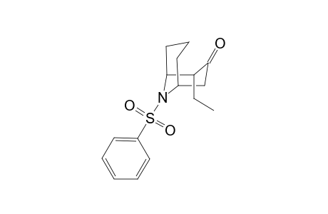 2.beta.-Ethyl-9-phenylsulfonyl-9-azabicyclo[3.3.1]nonane-3-one