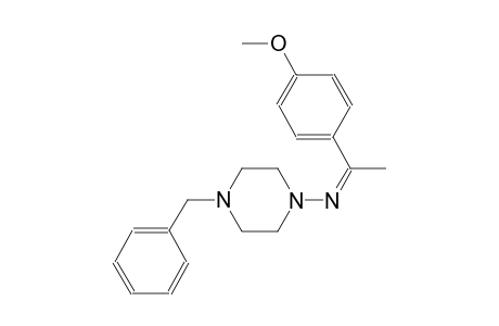 4-benzyl-N-[(Z)-1-(4-methoxyphenyl)ethylidene]-1-piperazinamine