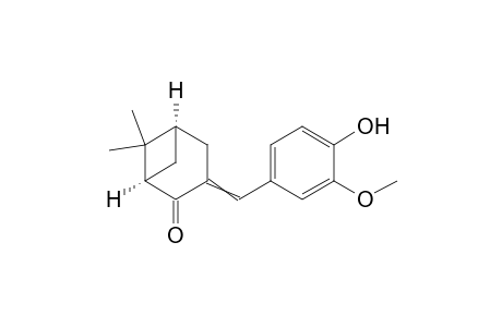 (1R,5R)-(-)-3-(4'-hydroxy-3'-methoxybenzylidene)nopinone