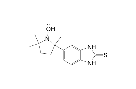 1-Pyrrolidinyloxy, 2-(2,3-dihydro-2-thioxo-1H-benzimidazol-5-yl)-2,5,5-trimethyl-