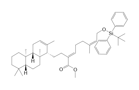 Methyl (2'E,6'Z)-1'-(Isocopal-12-en-15-yl)-8'-[(t-butyldiphenylsilyl)oxy]-6'-methylocta-2',6'-diene-2'-carboxylate