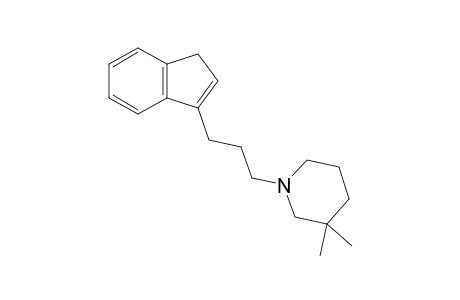 3,3-Dimethyl-1-[3-(1H-inden-3-yl)-n-propyl]piperidine