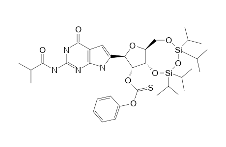 #9A;2-ISOBUTYRYLAMINO-6-[2-O-PHENOXYTHIOCARBONYL-3,5-(1,1,3,3-TETRAISOPROPYL-1,3-DISILOXAN-1,3-YL)-BETA-D-RIBOFURANOSYL]-7H-PYRROLO-[2,3-D]-PYRIMIDIN-4(3H)-ONE