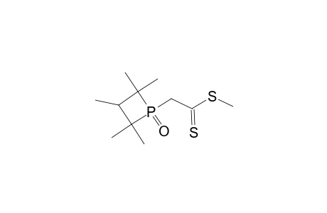 Methyl (2,2,3,4,4-pentamethyl-1-oxido-1-phosphetanyl)ethanedithioate