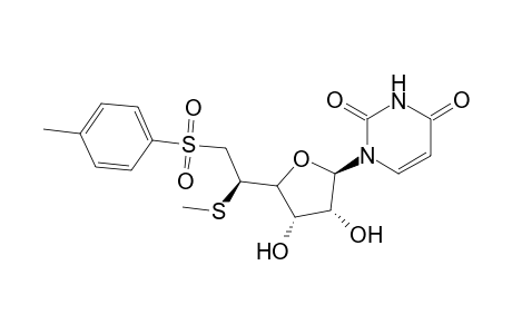 1-[5,6-Dideoxy-5-(R)-methylthio-6-(p-toluenesulfonyl)-.beta.-D-ribo-hexofuranosyl]uracil