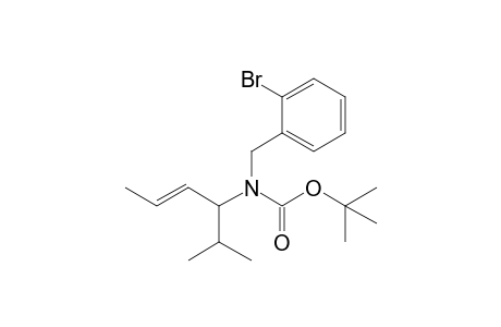 2-Bromo-N-(t-butoxycarbonyl)-N-(1'-isopropyl-2'-butenyl)benzylamine