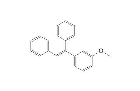 (E)-(1-(3-Methoxyphenyl)ethene-1,2-diyl)dibenzene.
