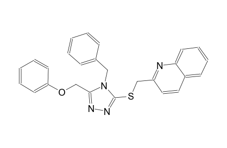 quinoline, 2-[[[5-(phenoxymethyl)-4-(phenylmethyl)-4H-1,2,4-triazol-3-yl]thio]methyl]-