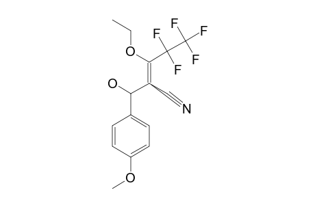 (E)-2-CYANO-3-ETHOXY-4,4,5,5,5-PENTAFLUORO-1-(4-METHOXYPHENYL)-PENT-2-EN-1-OL