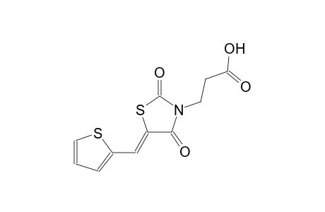 3-[(5Z)-2,4-dioxo-5-(2-thienylmethylene)-1,3-thiazolidin-3-yl]propanoic acid