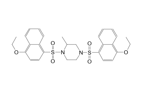 piperazine, 1,4-bis[(4-ethoxy-1-naphthalenyl)sulfonyl]-2-methyl-