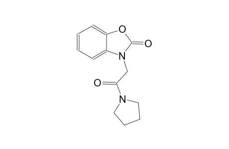 2(3H)-benzoxazolone, 3-[2-oxo-2-(1-pyrrolidinyl)ethyl]-