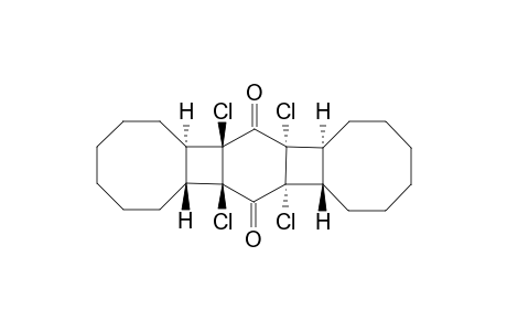 (6a.alpha.,6b.beta.,7a.alpha.,7b.alpha.,13a.beta.,13b.alpha.,14a.beta.,14b.beta.)-6b,7a,13b,14a-Tetrachloroeicosahydrobenzo[1'',2'' :3,4;4'',5'' :3',4']dicyclobuta[1,2:1 ',2']dicyclooctene-7,14-di