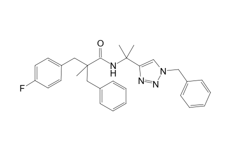 2-Benzyl-N-(2-[1-benzyl-1H-1,2,3-triazol-4-yl]propan-2-yl)-3-(4-fluorophenyl)-2-methylpropanamide
