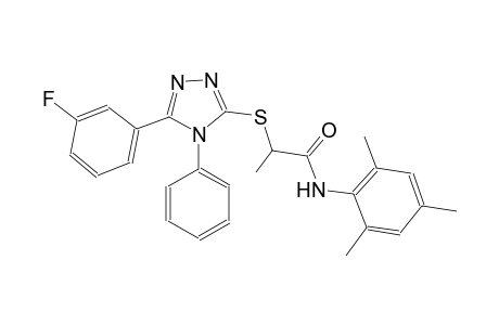propanamide, 2-[[5-(3-fluorophenyl)-4-phenyl-4H-1,2,4-triazol-3-yl]thio]-N-(2,4,6-trimethylphenyl)-