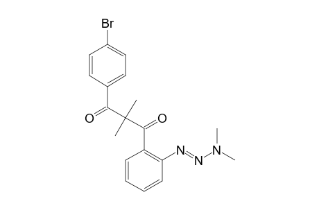 (E)-1-(4-Bromophenyl)-3-[2-(3,3-dimethyltriaz-1-enyl)phenyl]-2,2-dimethylpropane-1,3-dione