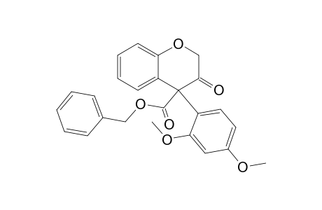 4-Benzyloxycarbonyl-4-(2,4-dimethoxyphenyl)-2H-1-benzopyran-3(4H)-one