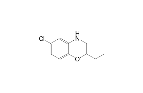 2H-1,4-benzoxazine, 6-chloro-2-ethyl-3,4-dihydro-