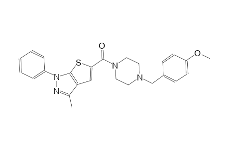 1H-thieno[2,3-c]pyrazole, 5-[[4-[(4-methoxyphenyl)methyl]-1-piperazinyl]carbonyl]-3-methyl-1-phenyl-